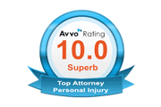 avvo superb rating personal injury attorney
