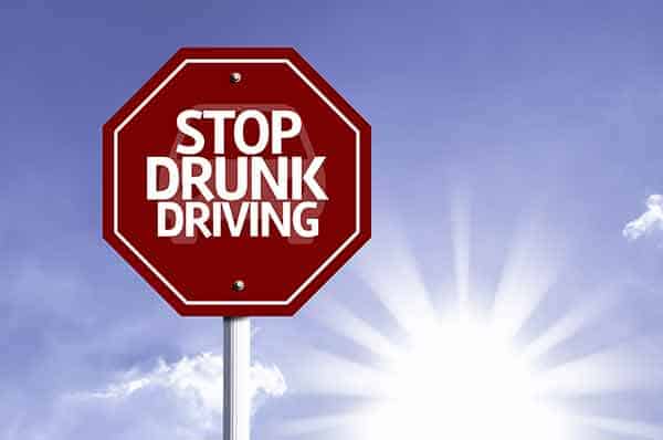 stop drunk driving sign