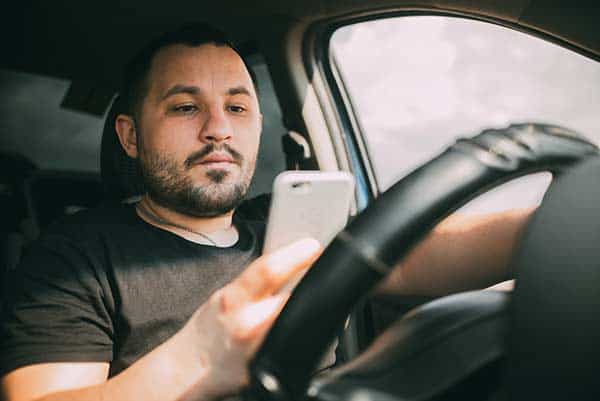 Distracted driver in Georgia