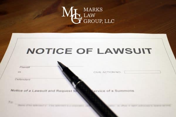 a notice of a lawsuit to sue on behalf of a family member who was injured